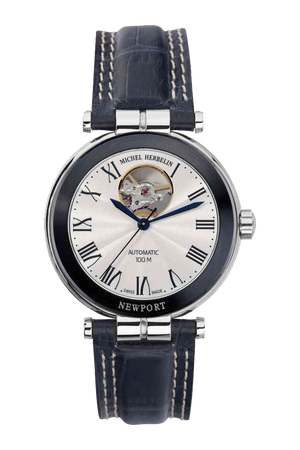 Newport Men Automatic 1666/BLACO08 Open Heart Limited Edition